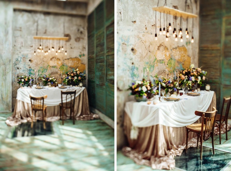 Декор стола жениха и невесты