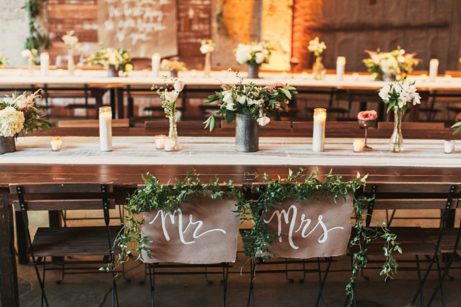 Свадебный декор в стиле лофт