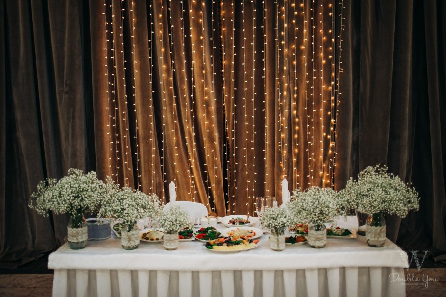 Президиум с гирляндой