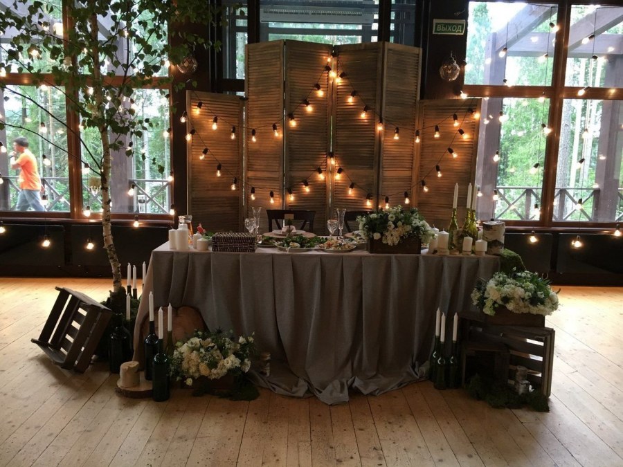 Декор свадьбы в стиле лофт