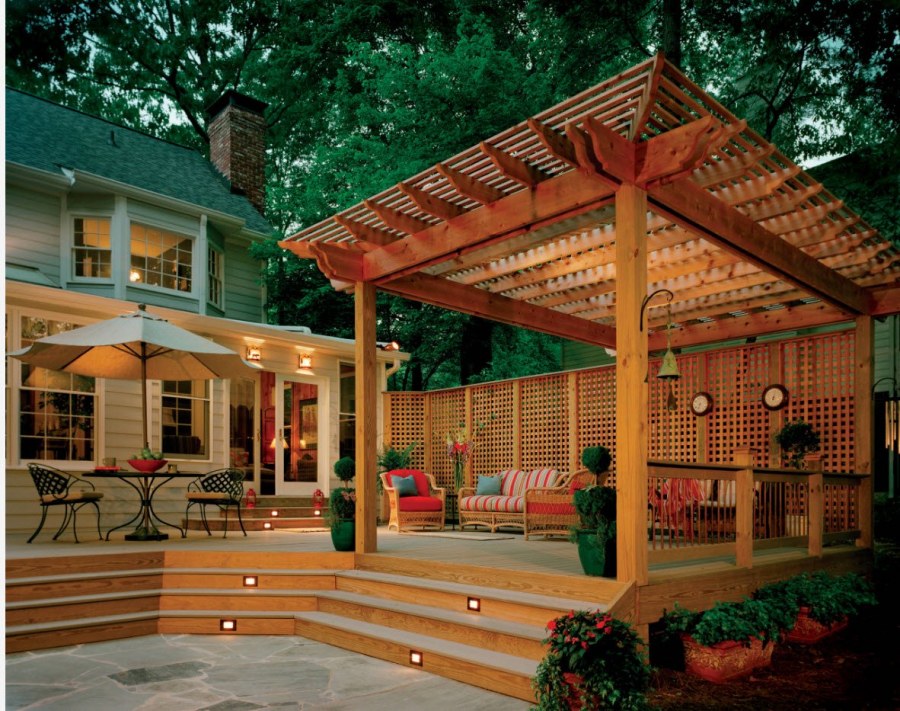 Беседка с террасой