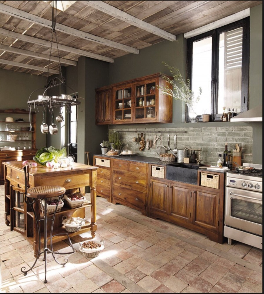 Кухня в стиле Кантри Эклектика Прованс