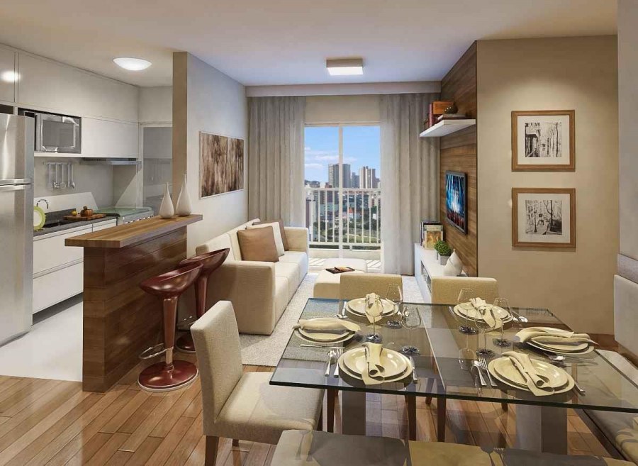 Планировка гостиной столовой