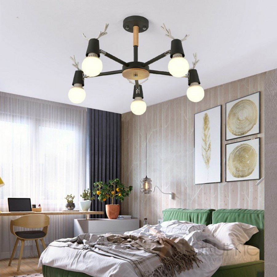 Люстра в скандинавском эко-стиле deerch
