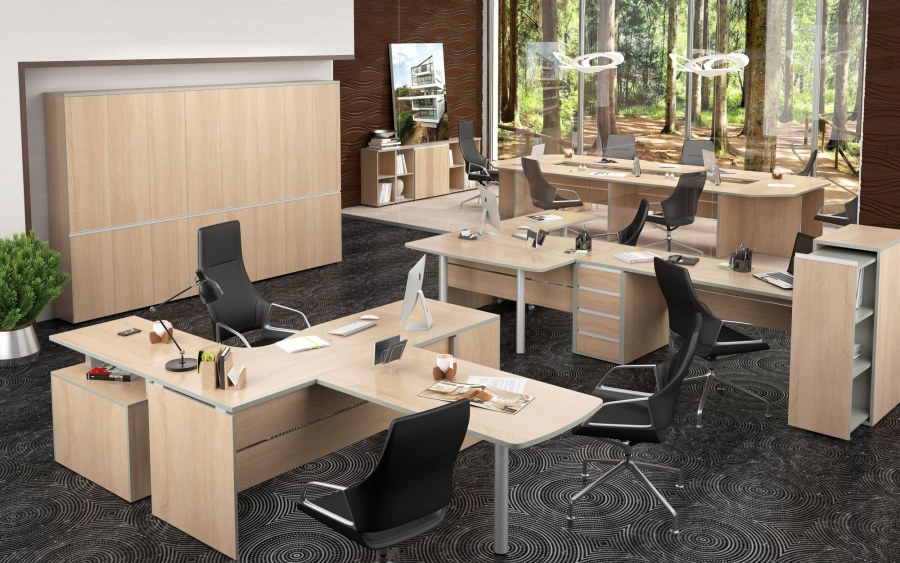 Кабинет руководителя Белла Вита дуб сонома