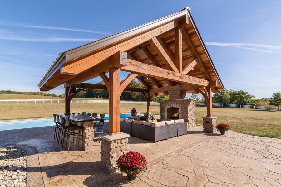 Беседка из бруса