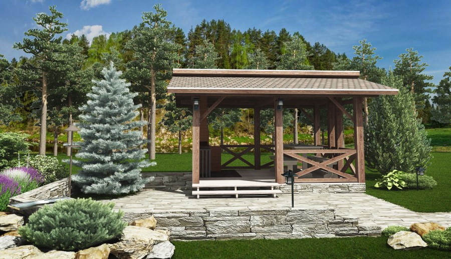 Минидом в стиле Шале