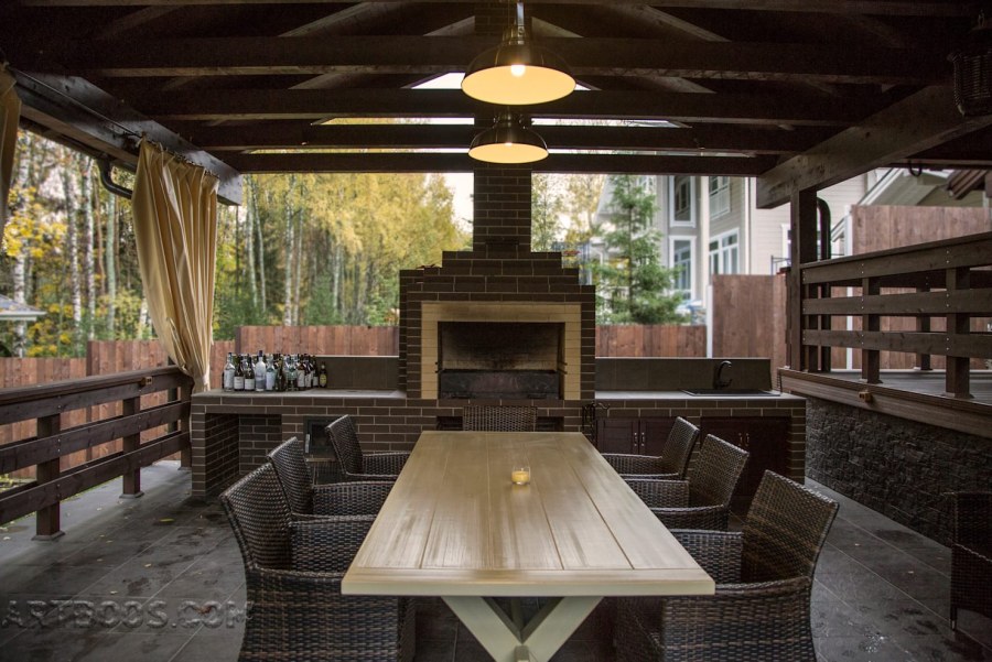 Беседка в стиле Шале