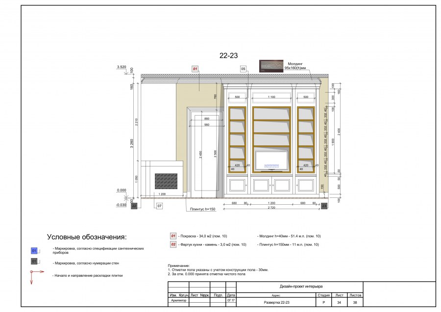 Освещение в кухне-гостиной