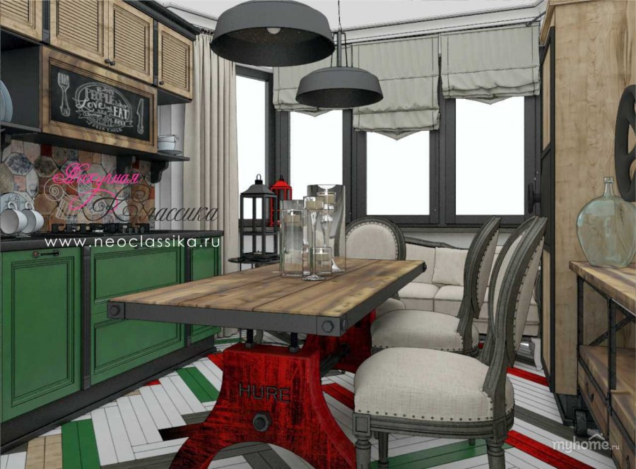 Кухня Нескучный лофт