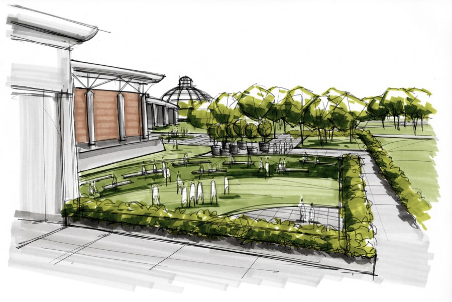 Схема озеленения территории клаузура