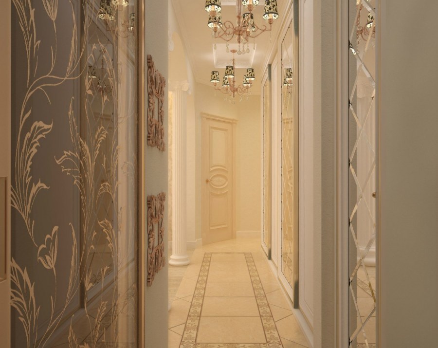 Прихожая в золотом цвете