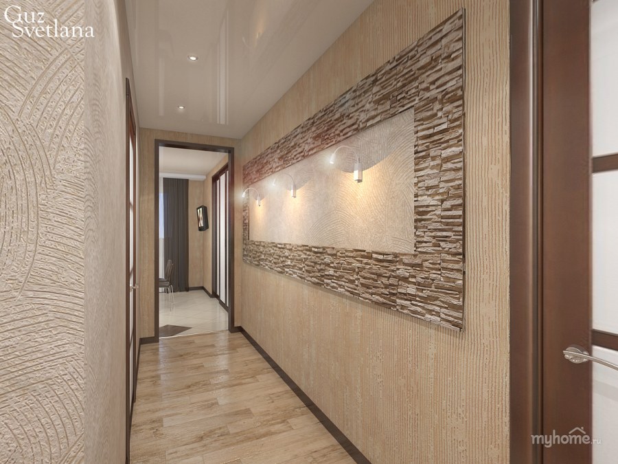 Панно в коридоре бежевом