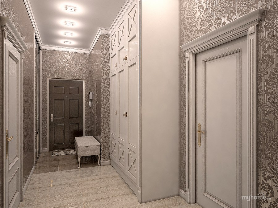 Модные обои для стен в прихожую 2021