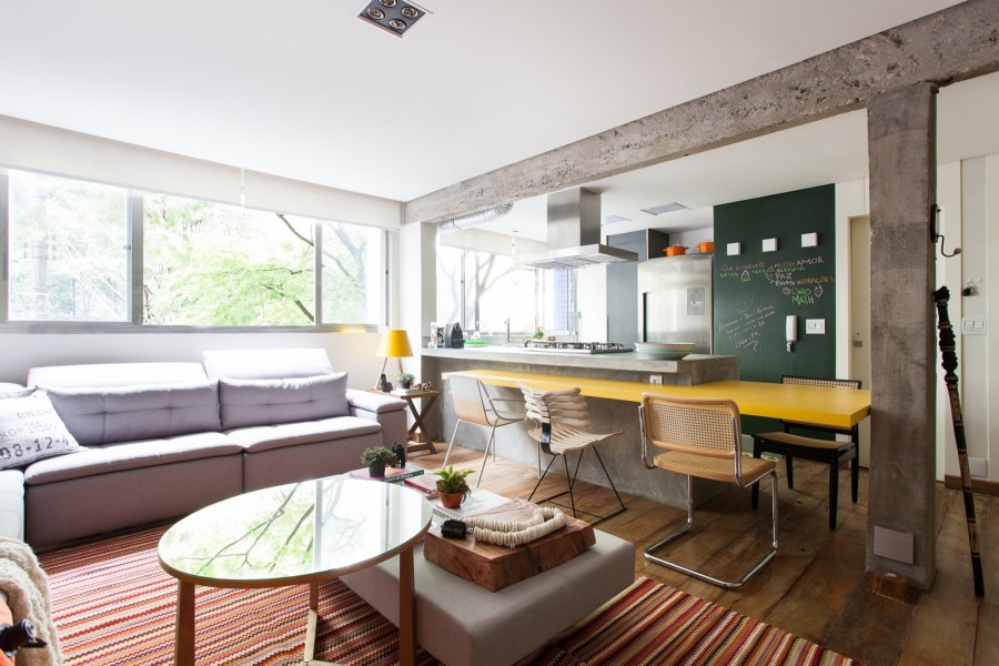 Кухня-гостиная узкая и длинная