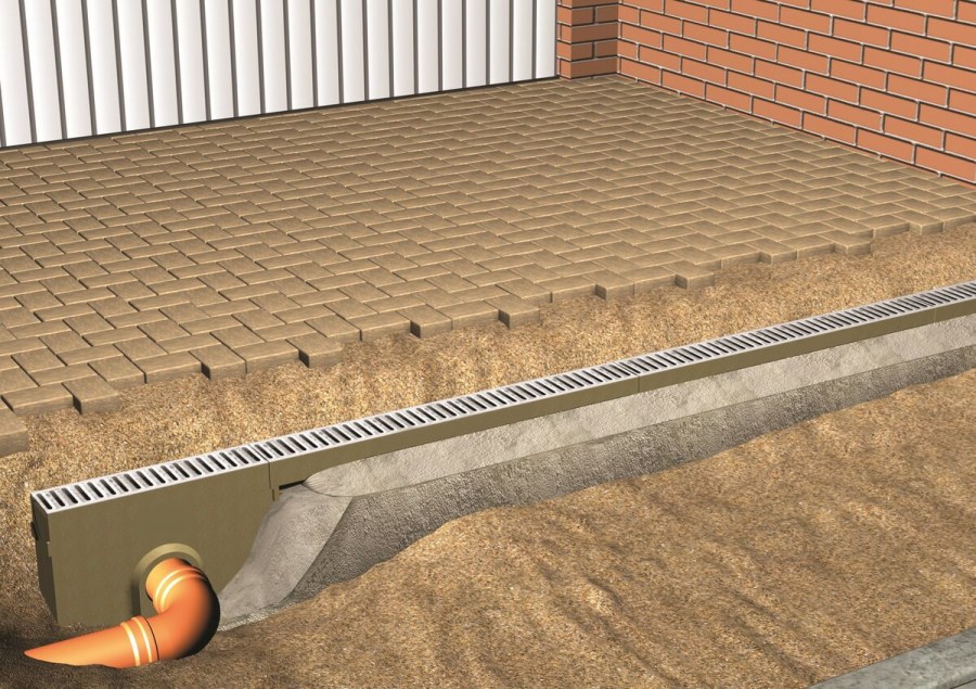 Разуклонка водоотводных лотков