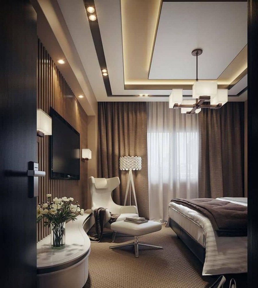 Современные плоский потолок