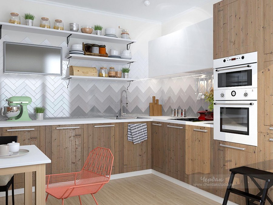 Кухня метод икеа синяя