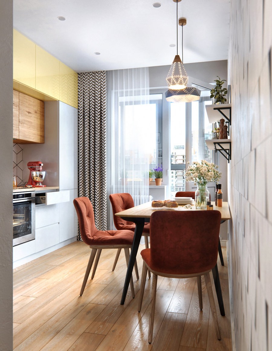 Кухня в стиле Сканди лофт