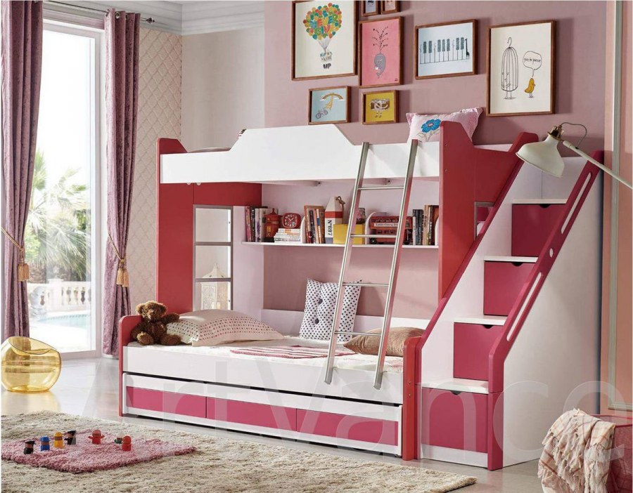 Двухъярусная кровать для девочек