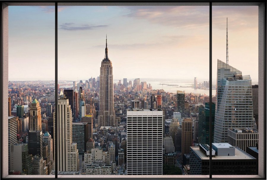 Вид из окна на город