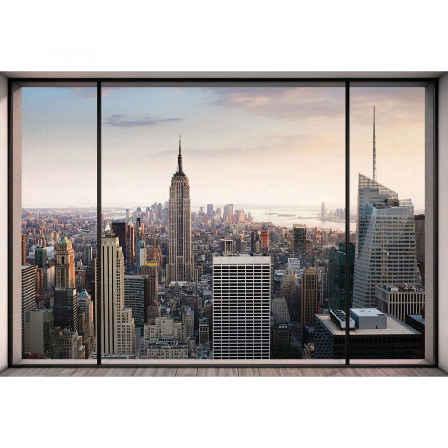 Фотообои Komar город xxl4-916, 368 х 254 см в интерьере