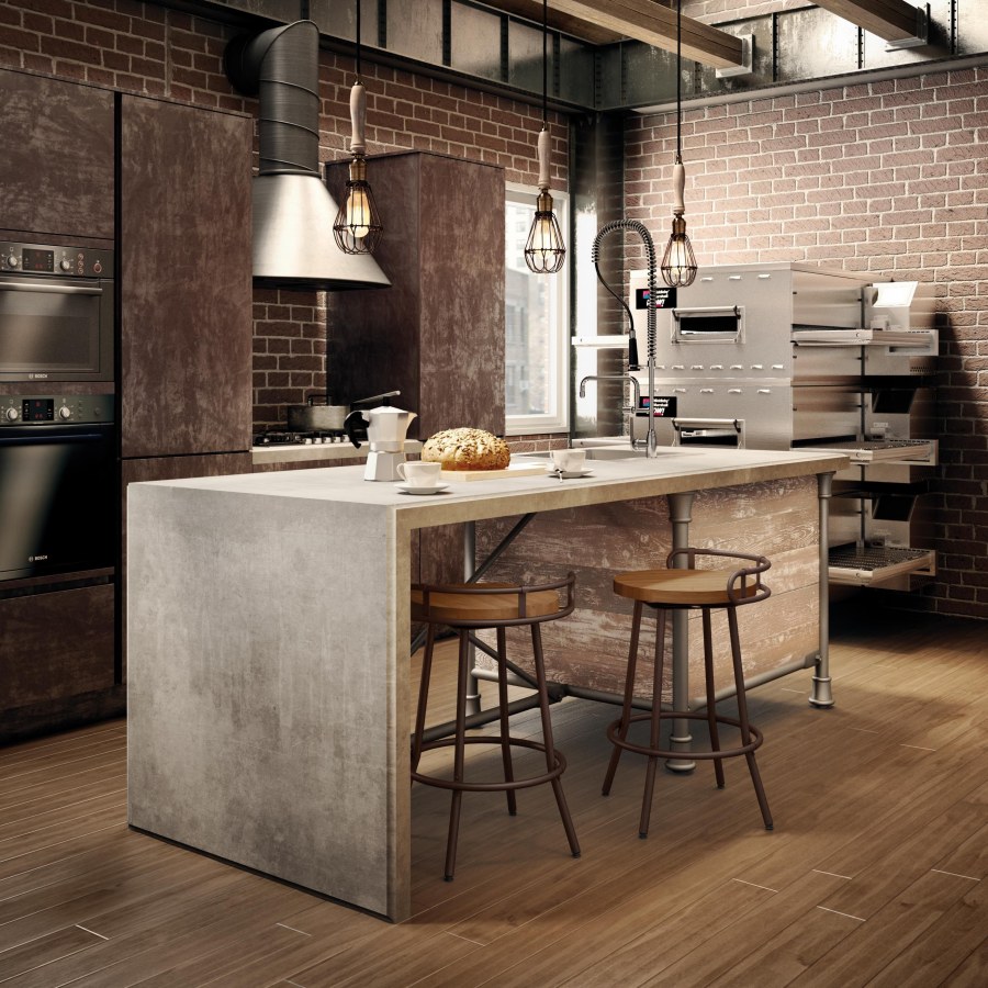 Кухонный полуостров лофт