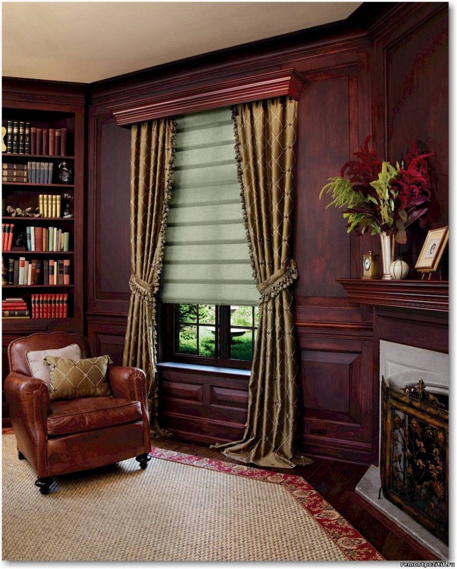 Шторы для кабинета в доме