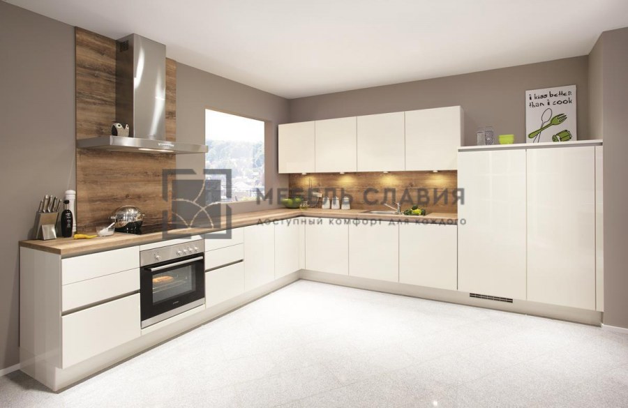 Кухня слоновая кость Модерн