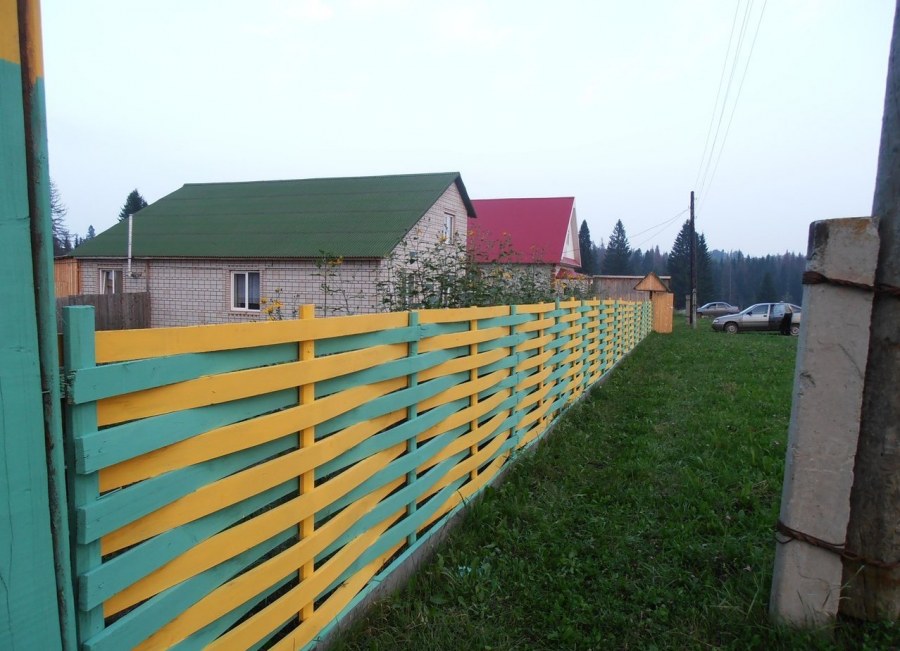 Красивые Деревенские заборы