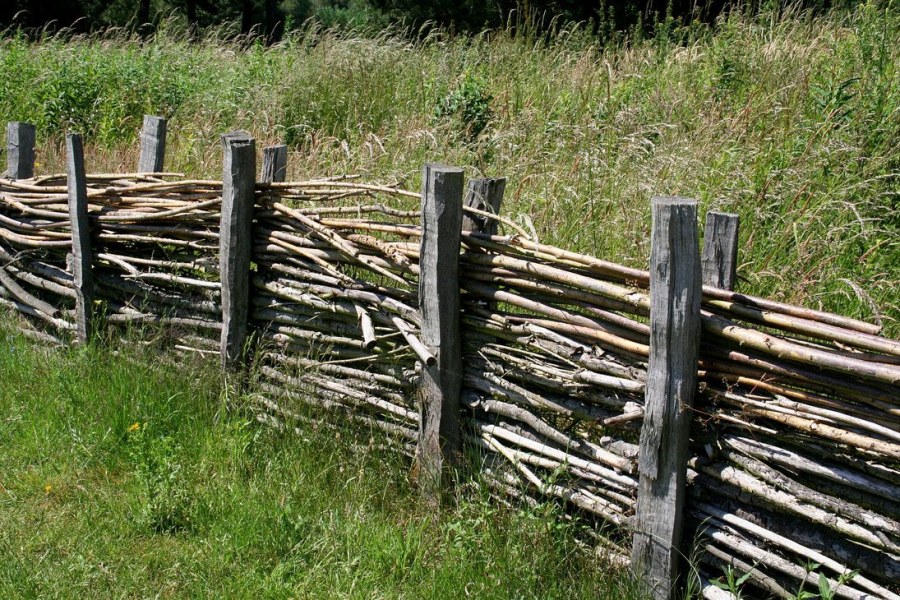 Старый деревянный забор