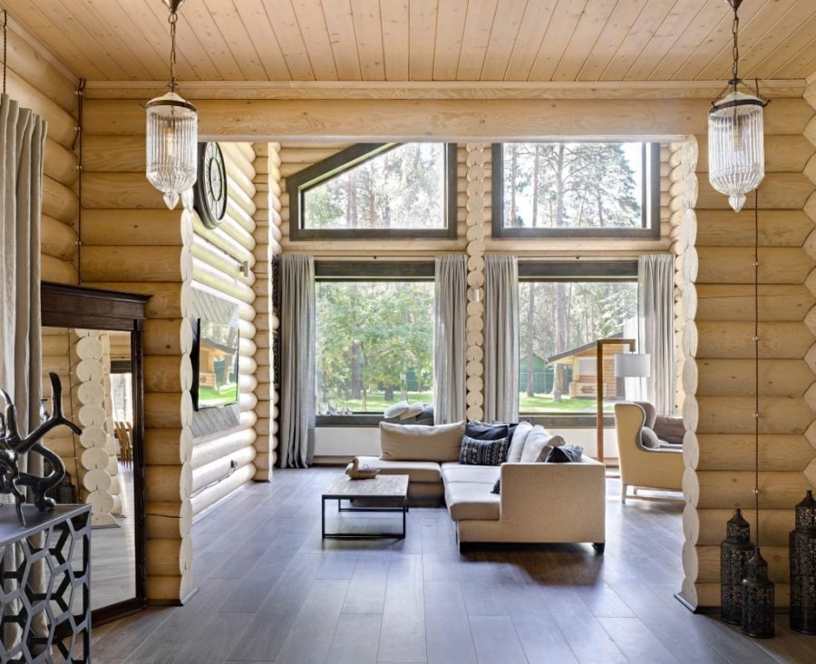 Сруб интерьер