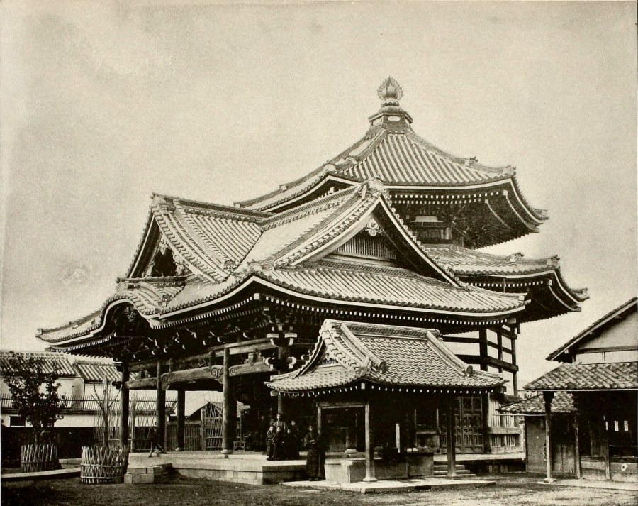 Синтоистский храм в Японии 19 век
