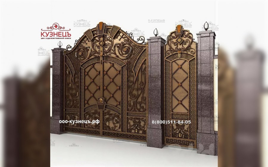 Кованые ворота Сикард