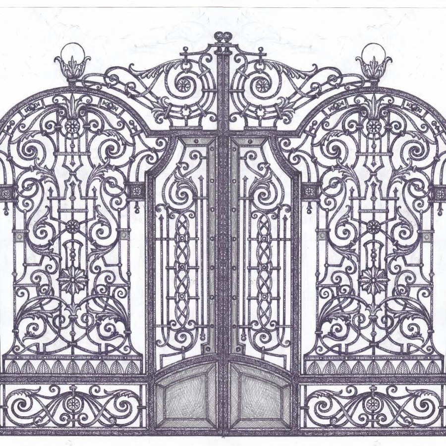 Ковка Акант ворота
