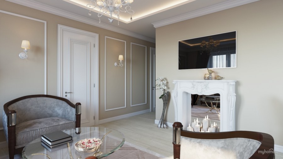 Молдинги в прихожей