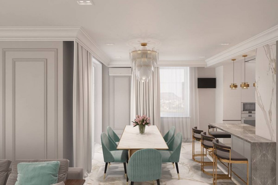 Неоклассика в интерьере окна