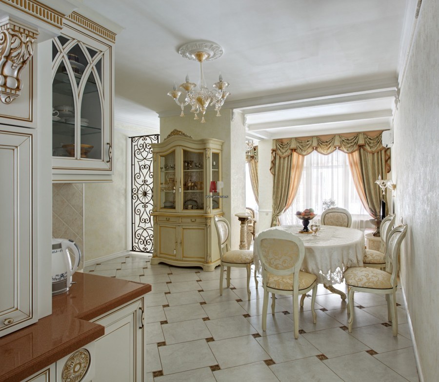 Венецианская штукатурка в неоклассическом стиле