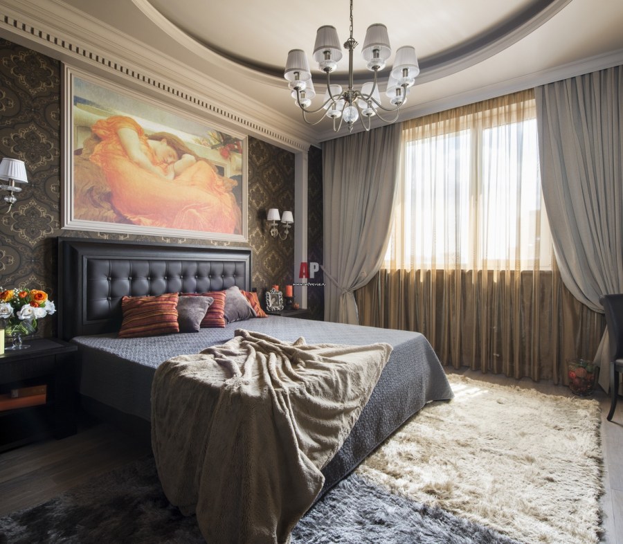 Мужская спальня в стиле Неоклассика