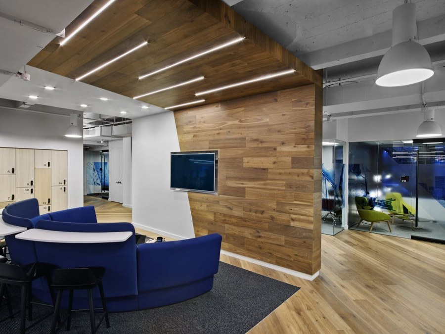 Стены в офисе варианты отделки