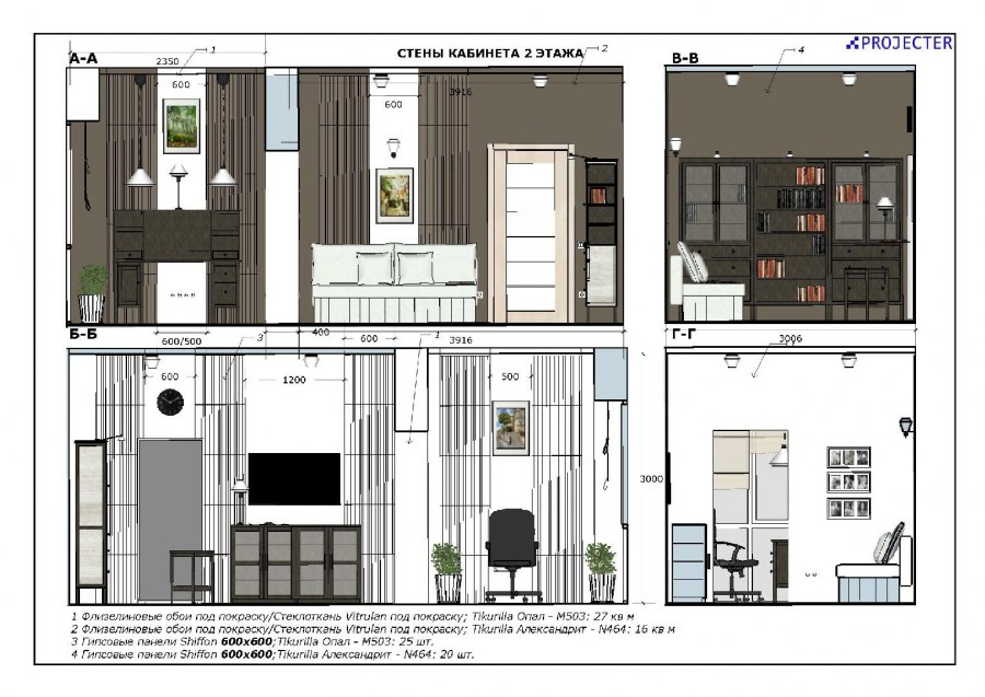 Развертка стен в Sketchup