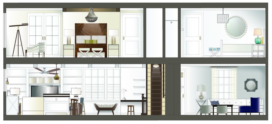 Развертка интерьера