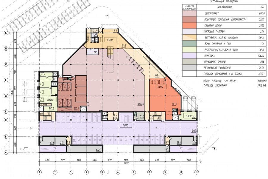 План общественного здания