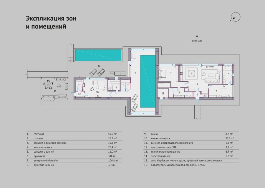 Нижняя зона помещения