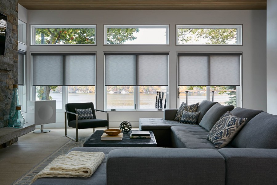 Шторы плиссе на панорамные окна