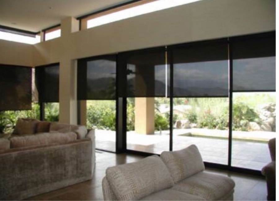 Рулонные шторы на панорамные окна