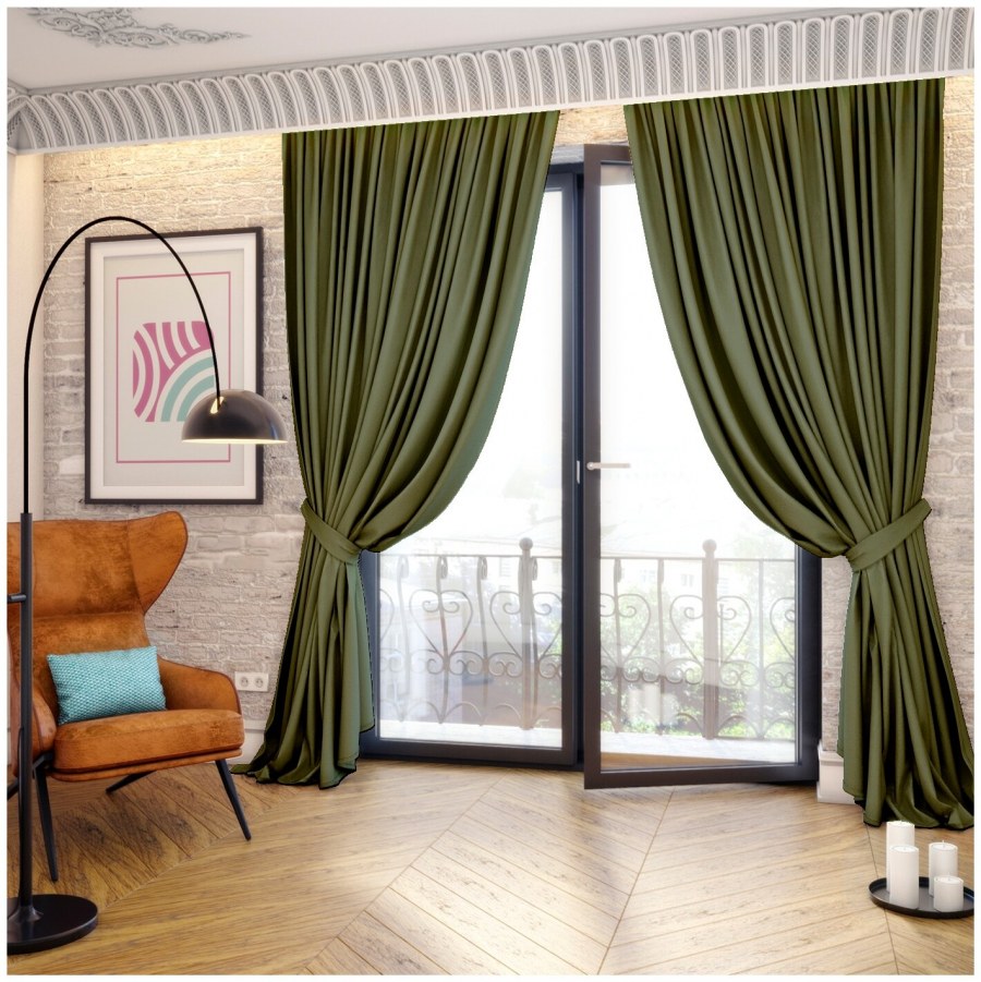 Светло бежевые шторы