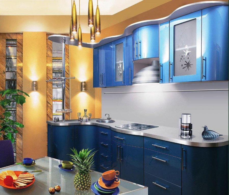 Голубые кухни