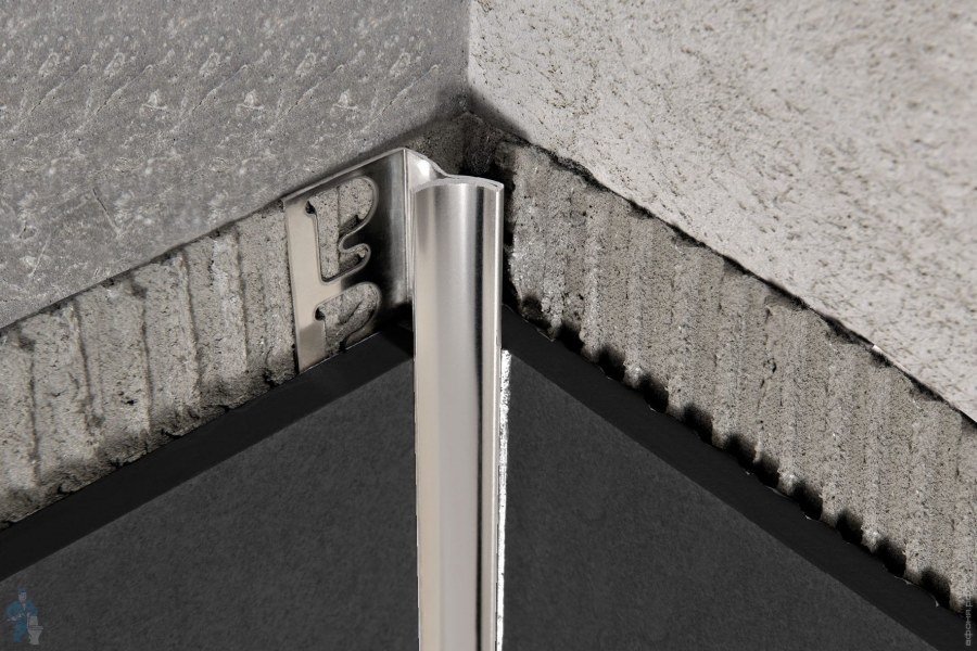 Профиль для плитки нерж. Сталь 9 мм, 2,7 м (к-10нс-2700-001)