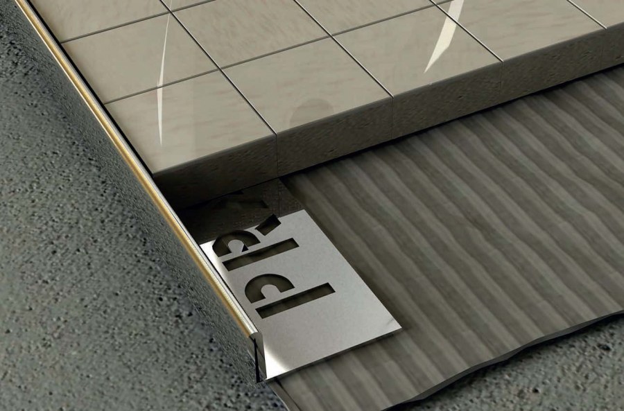 Г образный профиль для плитки из нержавеющей стали 10 мм